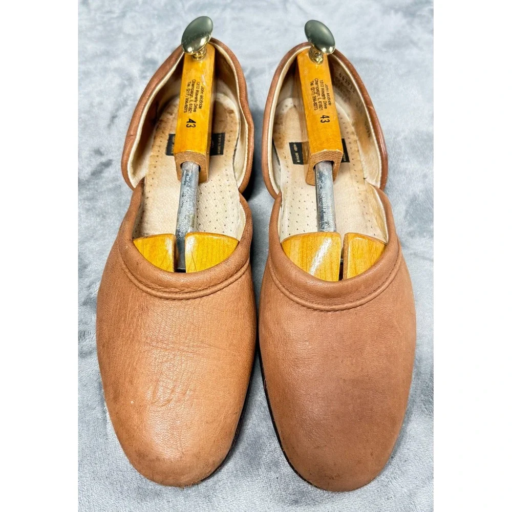 Sesto Meucci Mules Womens 11 M Brown Leather Slip On Made in Italy